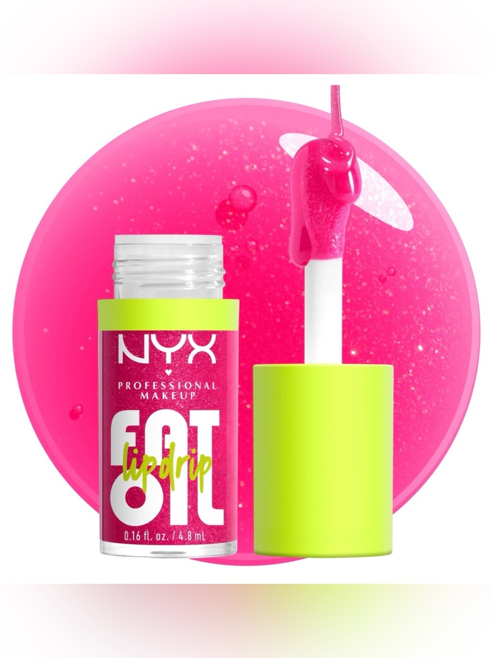 NYX Professional Makeup Fat Oil Lip Drip shade Supermodel Shimmery Magenta